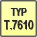 Piktogram - Typ: T.7610